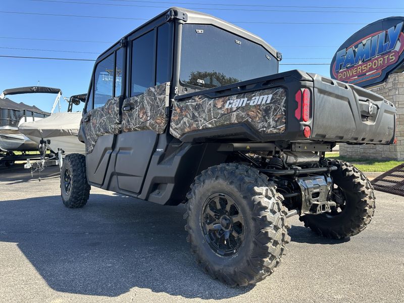 2025 CAN-AM DEFENDER MAX LIMITED CAB HD10 WILDLAND CAMO in a WILDLAND CAMO exterior color. Family PowerSports (877) 886-1997 familypowersports.com 