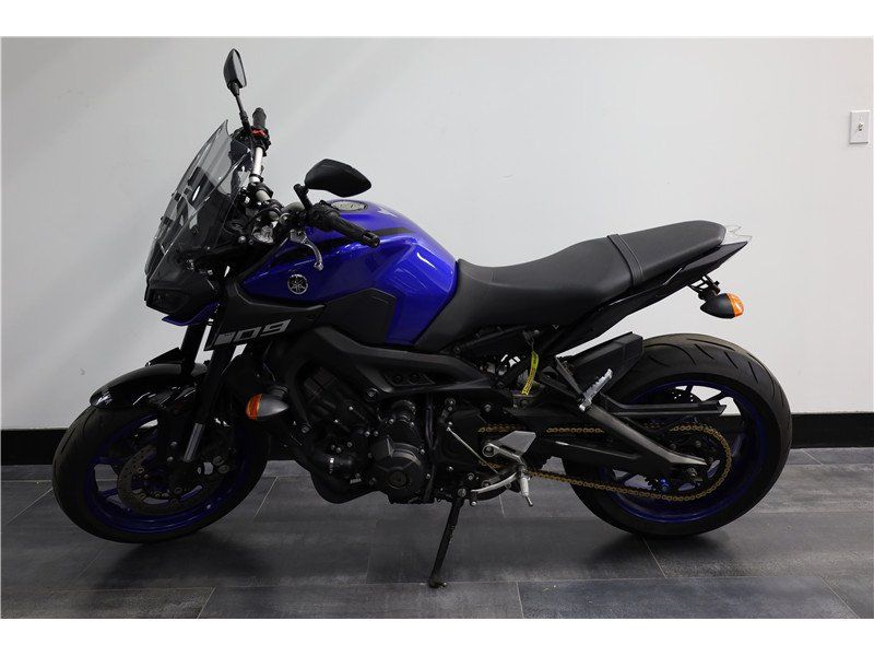 2019 Yamaha MT 09 in a Blue exterior color. New England Powersports 978 338-8990 pixelmotiondemo.com 