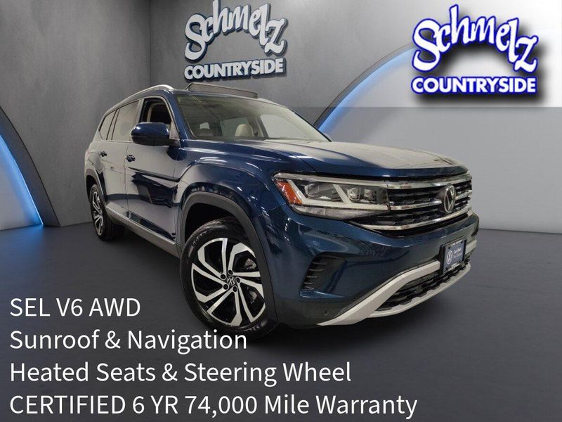 Used 2023 Volkswagen Atlas V6 AWD SEL w/Sunroof/NavImage 1