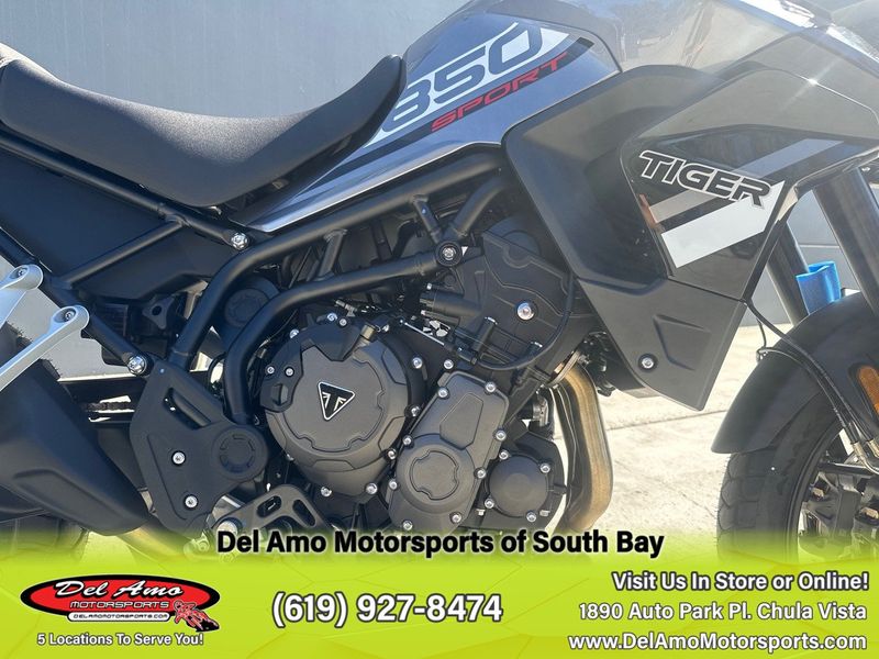 2024 Triumph TIGER 850 SPORT  in a GRAPHITE/JET BLACK exterior color. Del Amo Motorsports of South Bay (619) 547-1937 delamomotorsports.com 