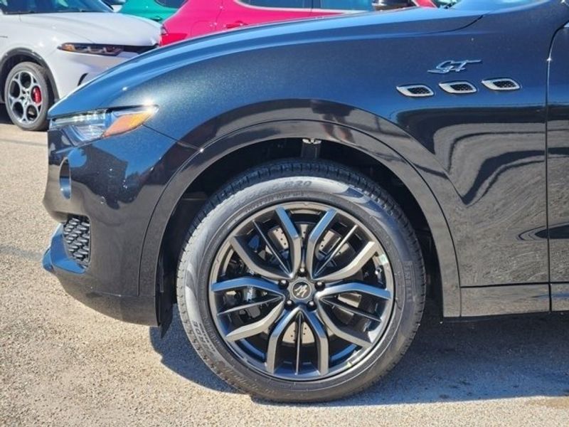 2024 Maserati Levante GT in a Black exterior color and Black/Redinterior. Northside Imports Houston 281-475-4549 northsideimportshouston.com 