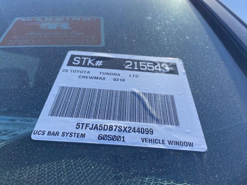 New 2025 Toyota Tundra LimitedImage 23