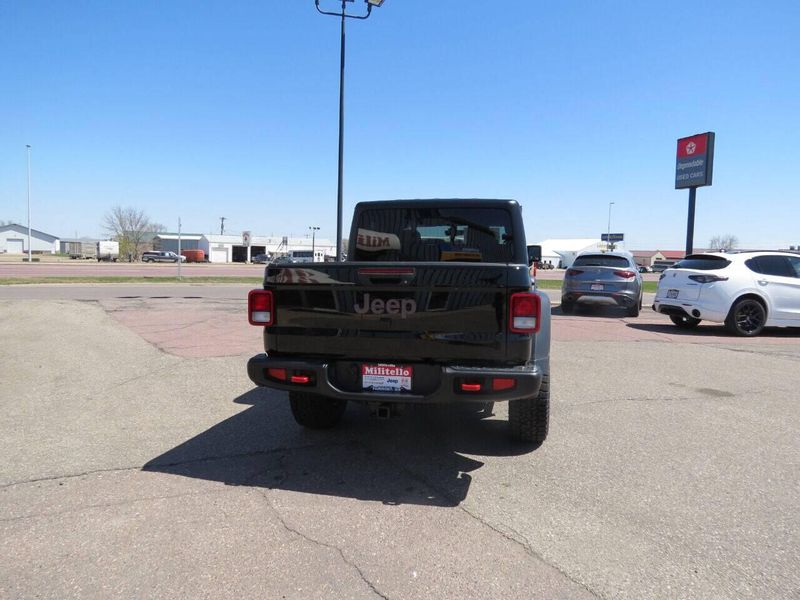 2023 Jeep Gladiator Rubicon 4x4 in a Black Clear Coat exterior color and Blackinterior. Militello Motors ​507-200-4344 militellomotors.net 