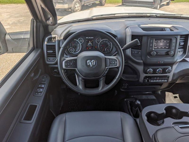 2023 RAM 5500 Chassis Tradesman in a Bright White Clear Coat exterior color and Diesel Gray/Blackinterior. Johnson Dodge 601-693-6343 pixelmotiondemo.com 