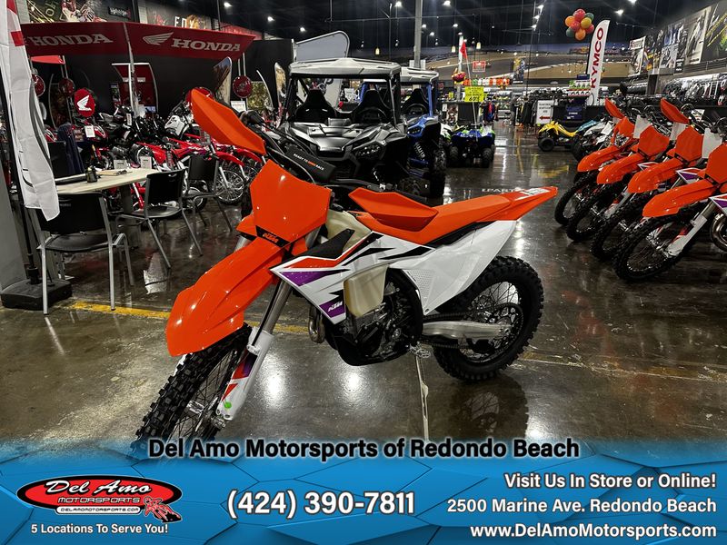 2024 KTM 450 XC-F  in a ORANGE exterior color. Del Amo Motorsports of Redondo Beach (424) 304-1660 delamomotorsports.com 