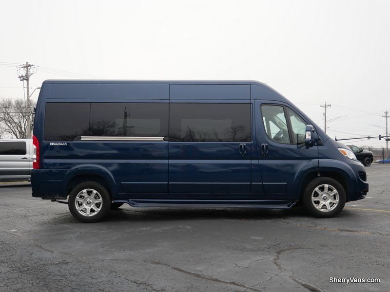 2023 RAM ProMaster 2500 High Roof in a Patriot Blue Pearl Coat exterior color and Lassointerior. Paul Sherry Chrysler Dodge Jeep RAM (937) 749-7061 sherrychrysler.net 