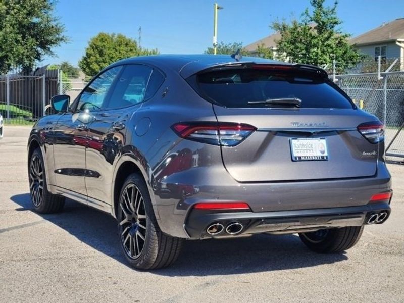 2024 Maserati Levante Modena in a Grey exterior color and Black/Redinterior. Northside Imports Houston 281-475-4549 northsideimportshouston.com 