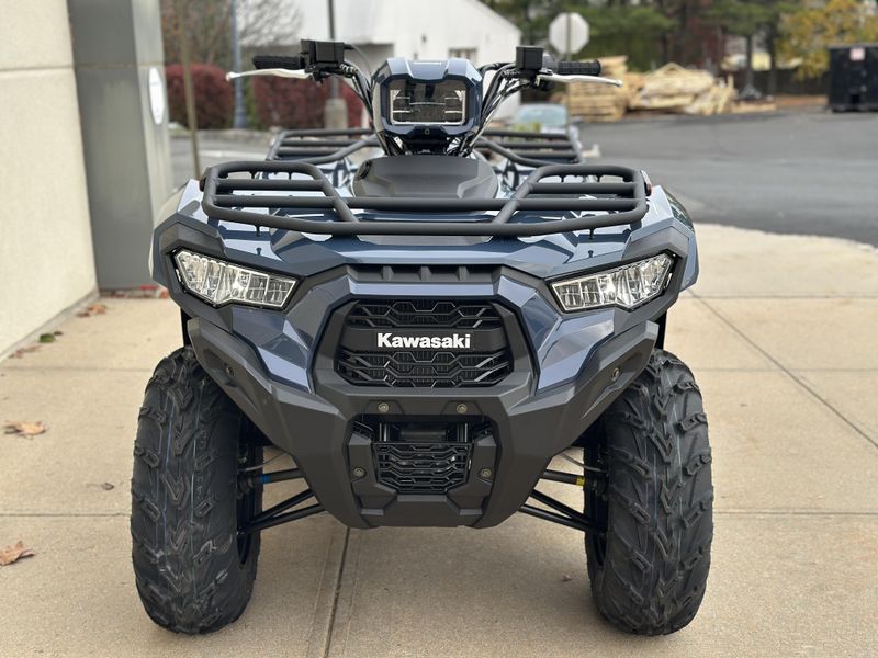 2025 Kawasaki Brute Force 450 4x4 in a Grayish Blue exterior color. Cross Country Powersports 732-491-2900 crosscountrypowersports.com 