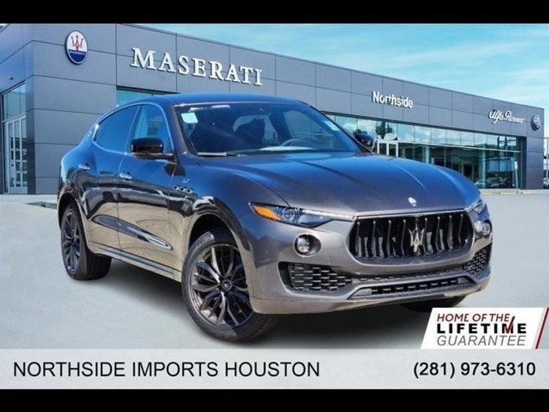 2024 Maserati Levante GT in a Grey exterior color and Black/Redinterior. Northside Imports Houston 281-475-4549 northsideimportshouston.com 