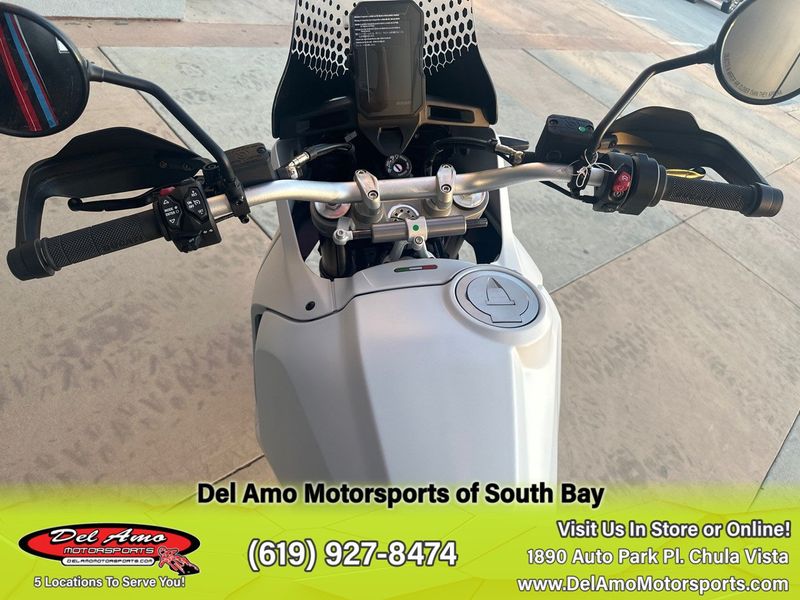 2023 Ducati Desertx  in a WHITE LIVERY exterior color. Del Amo Motorsports of South Bay (619) 547-1937 delamomotorsports.com 