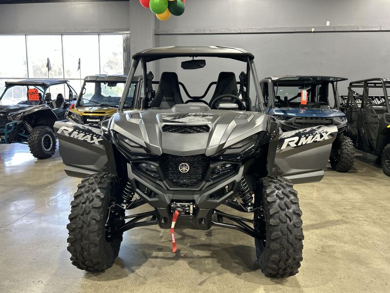 2025 Yamaha WOLVERINE RMAX2 1000 XT-R  in a MATTE GREY/METALLIC BLACK exterior color. Del Amo Motorsports of Redondo Beach (424) 390-7811 delamomotorsports.com 