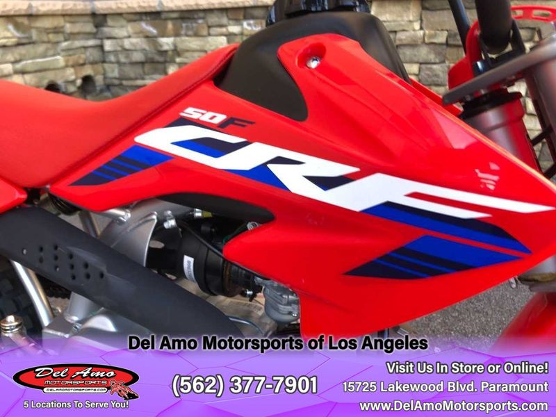 2024 Honda CRF50FR  in a RED exterior color. Del Amo Motorsports of Los Angeles (562) 262-9181 delamomotorsports.com 