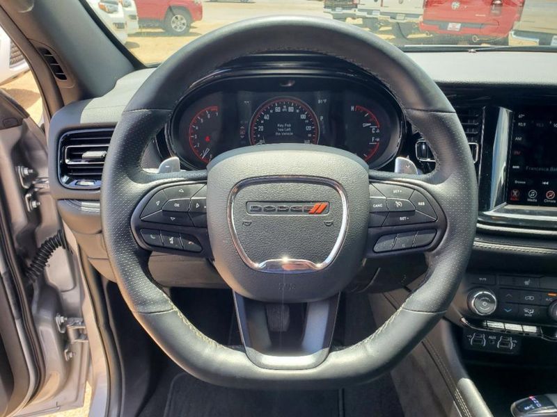 2021 Dodge Durango GT Plus in a Billet Clear Coat exterior color and Blackinterior. Johnson Dodge 601-693-6343 pixelmotiondemo.com 