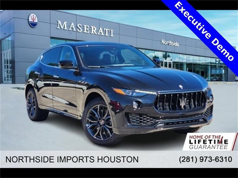 2024 Maserati Levante GT in a Black exterior color and Black/Redinterior. Northside Imports Houston 281-475-4549 northsideimportshouston.com 