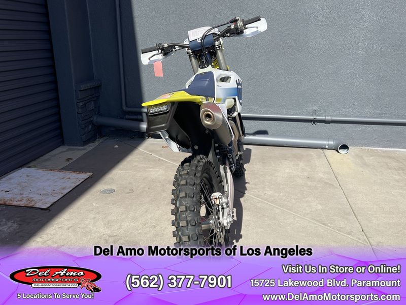 2024 HUSQVARNA FE 450  in a WHITE exterior color. Del Amo Motorsports of Los Angeles (562) 262-9181 delamomotorsports.com 