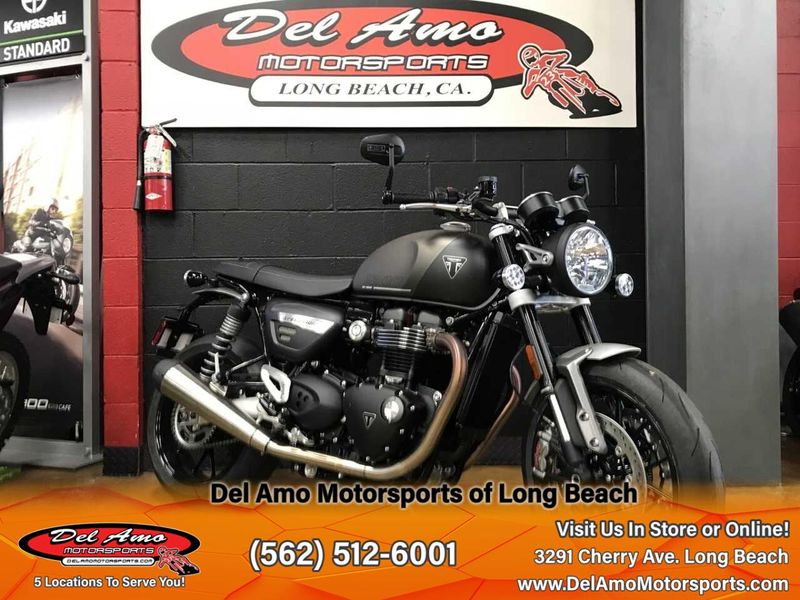 2024 Triumph SPEED TWIN 1200  in a MATTE IRONSTONE/MATTE STORM GREY exterior color. Del Amo Motorsports of Long Beach (562) 362-3160 delamomotorsports.com 