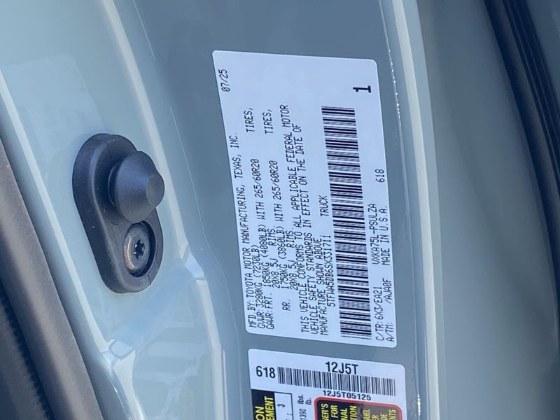New 2025 Toyota Tundra Image 20