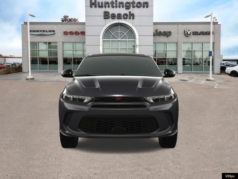 2024 Dodge Hornet R/T Plus AWD in a Gray Cray exterior color and Blackinterior. BEACH BLVD OF CARS beachblvdofcars.com 