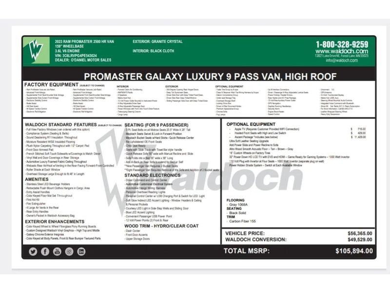 Used 2023 RAM ProMaster 2500 High Roof