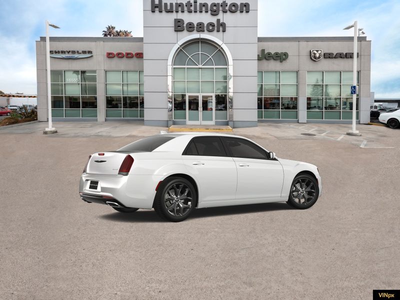 2023 Chrysler 300 Touring in a Bright White exterior color and Blackinterior. BEACH BLVD OF CARS beachblvdofcars.com 