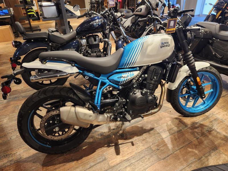 New 2026 Royal Enfield Guerrilla Brava Blue Image 1