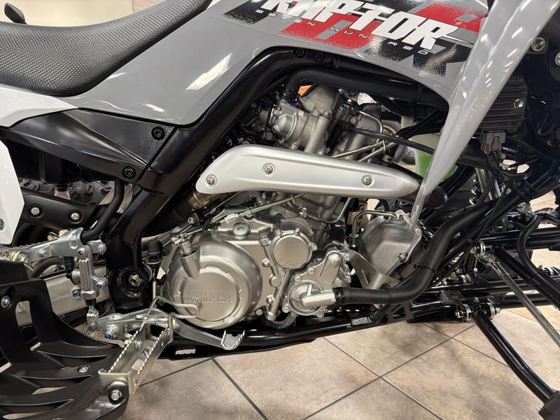 New 2026 Yamaha RAPTOR 700  in a ARMOR GREY exterior color. Vista Del Amo Motorsports 760-330-5665 delamomotorsports.com 