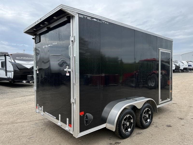 2022 Stealth ENCLOSED7X14  in a Black exterior color. Greater Boston Motorsports 781-583-1799 pixelmotiondemo.com 