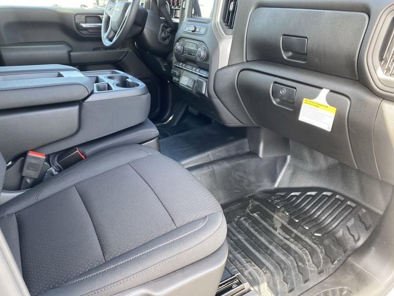 2024 Chevrolet Silverado 3500HD CC Work Truck in a Summit White exterior color and Jet Blackinterior. BEACH BLVD OF CARS beachblvdofcars.com 