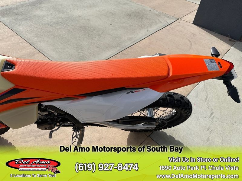 2024 KTM 500 EXC-F  in a ORANGE exterior color. Del Amo Motorsports of South Bay (619) 547-1937 delamomotorsports.com 