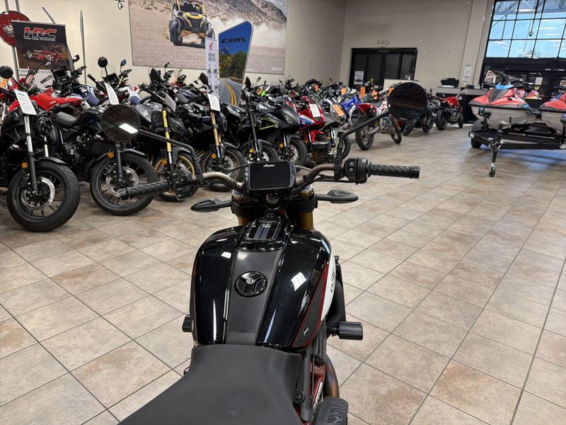 Used 2019 Indian Motorcycle FTR 1200 S  in a CARBON exterior color. Vista Del Amo Motorsports 760-330-5665 delamomotorsports.com 