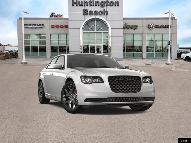 2023 Chrysler 300 Touring in a Bright White exterior color and Blackinterior. BEACH BLVD OF CARS beachblvdofcars.com 