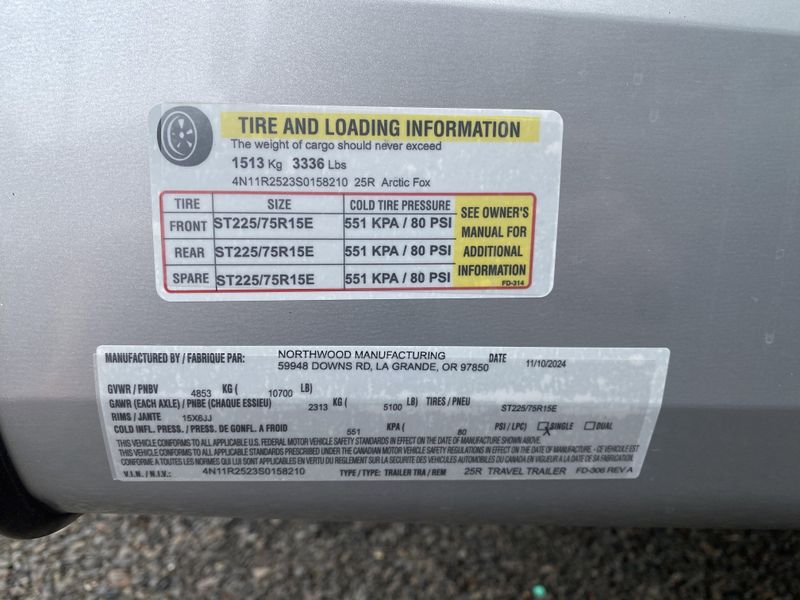 New 2025 NORTHWOOD MFG ARCTIC FOX 25R Image 24