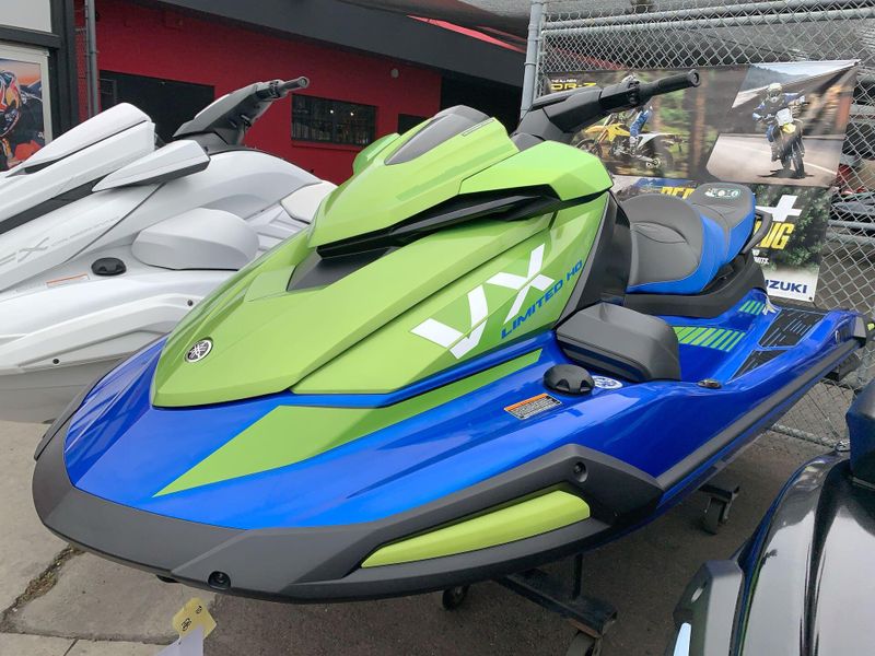 2024 Yamaha VX1900A-A  in a AZURE BLUE/ACID GREEN exterior color. Del Amo Motorsports of Long Beach (562) 362-3160 delamomotorsports.com 