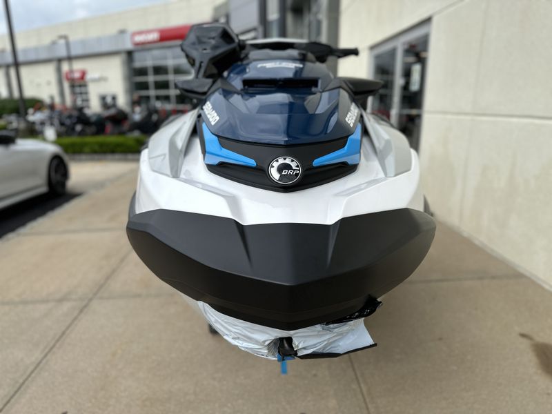 2023 SEA DOO FishPro SPORT 170 with Sound System  iDF  in a White - Gulfstream Blue exterior color. Cross Country Powersports 732-491-2900 crosscountrypowersports.com 