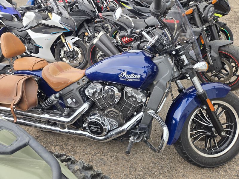USED 2020 INDIAN MOTORCYCLE SCOUT DEEPWATER METALLIC WABS 49ST BASE Image 2