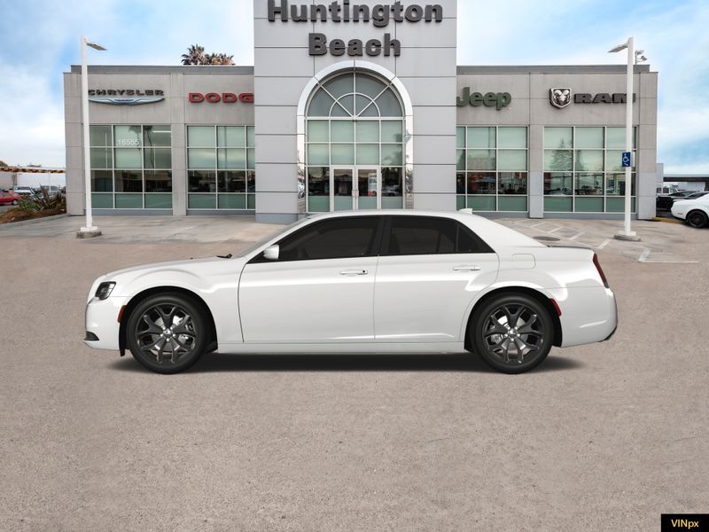 2023 Chrysler 300 Touring in a Bright White exterior color and Blackinterior. BEACH BLVD OF CARS beachblvdofcars.com 