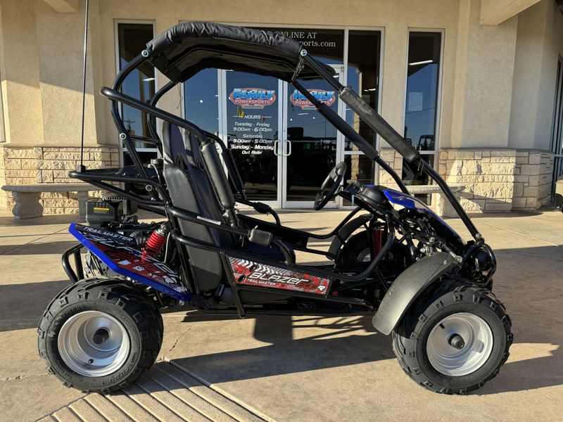 2024 TRAILMASTER BLAZER 200R BLUE  in a BLUE exterior color. Family PowerSports (877) 886-1997 familypowersports.com 