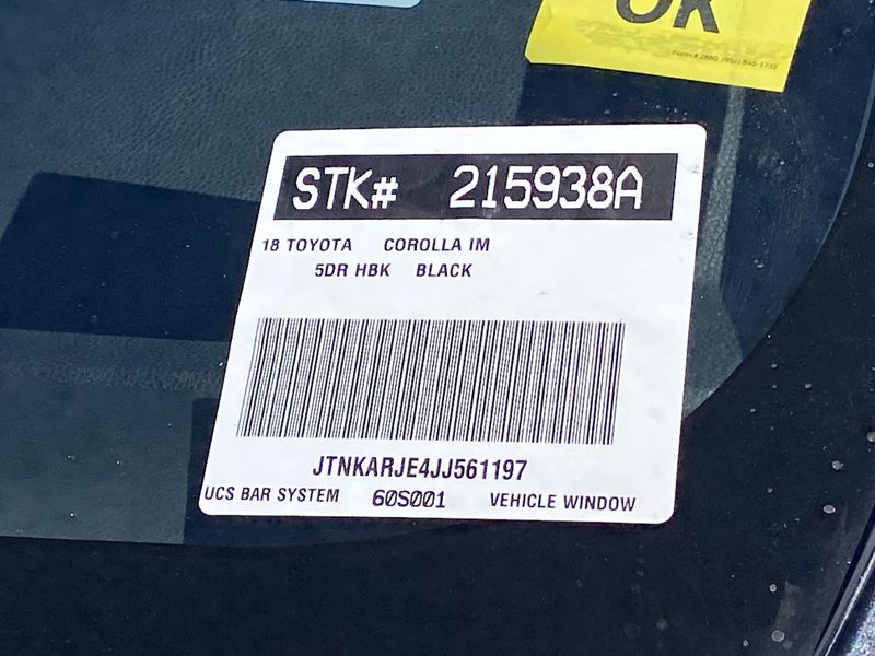 Used 2018 Toyota Corolla iM BaseImage 31