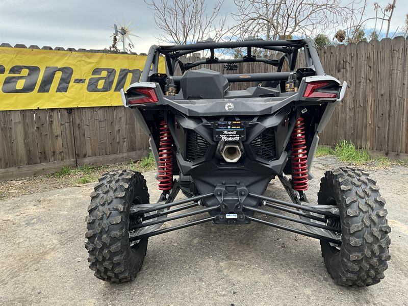 2024 Can-Am MAVERICK X3 MAX RS TURBO in a FIERY RED / HYPER SILVER exterior color. BMW Motorcycles of Modesto 209-524-2955 bmwmotorcyclesofmodesto.com 
