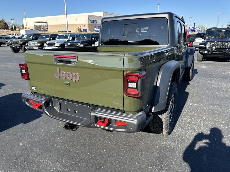 2024 Jeep Gladiator Rubicon 4x4 in a Sarge Green Clear Coat exterior color. Gupton Motors Inc 615-384-2886 guptonmotors.com 