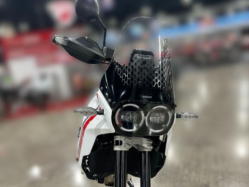 New 2025 Ducati Desertx  in a STAR WHITE SILK exterior color. Del Amo Motorsports of Redondo Beach (424) 390-7811 delamomotorsports.com 