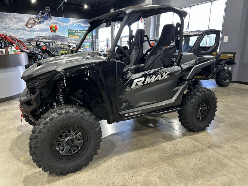 2025 Yamaha WOLVERINE RMAX2 1000 XT-R  in a MATTE GREY/METALLIC BLACK exterior color. Del Amo Motorsports of Redondo Beach (424) 390-7811 delamomotorsports.com 