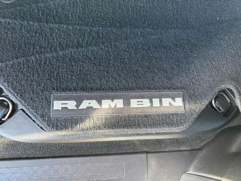 2022 RAM 1500 Big Horn Lone Star in a Bright White Clear Coat exterior color and Blackinterior. Randall Dodge Chrysler Jeep 877-790-6380 randalldodgechryslerjeep.com 