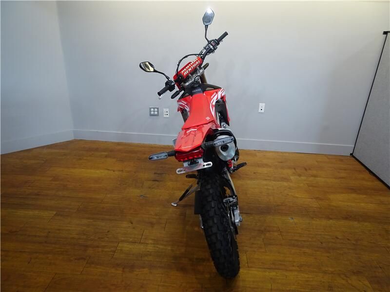 2019 Honda CRF 450L in a Red exterior color. New England Powersports 978 338-8990 pixelmotiondemo.com 