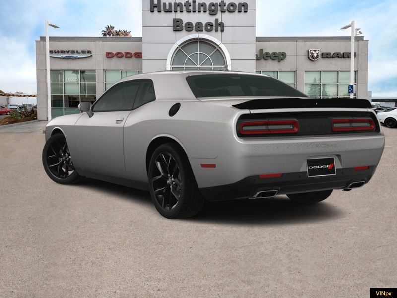 2023 Dodge Challenger GT in a Destroyer Gray exterior color and Blackinterior. BEACH BLVD OF CARS beachblvdofcars.com 