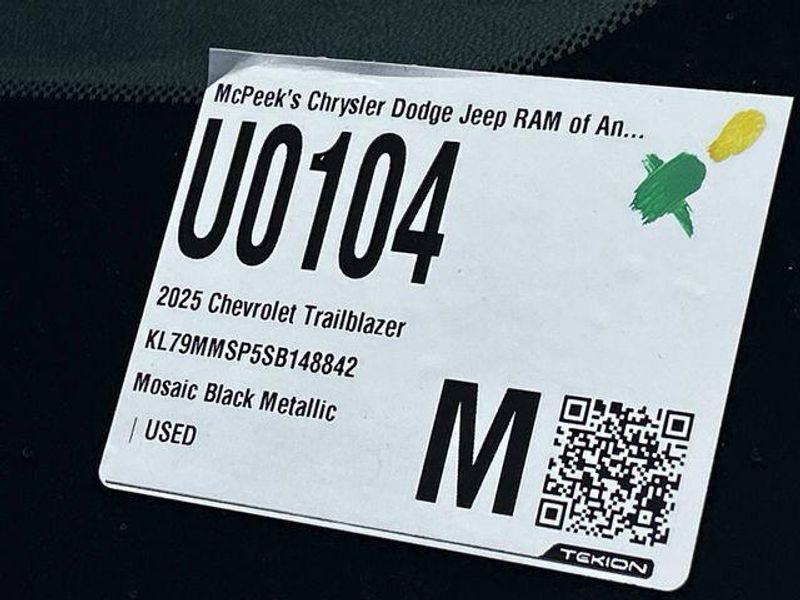 Used 2025 Chevrolet Trailblazer LSImage 32