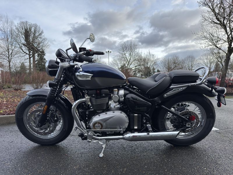 2025 Triumph Bonneville Speedmaster - PACIFIC BLUE - SILVER ICE 