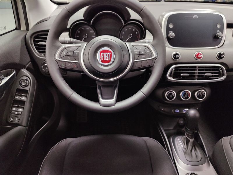 2023 Fiat 500x Pop Awd in a Bianco Gelato (White Clear Coat) exterior color and Black Heated Seatsinterior. Schmelz Countryside Alfa Romeo and Fiat (651) 968-0556 schmelzfiat.com 