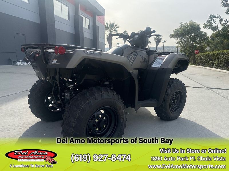 2023 Honda TRX520FM6LP  in a MATTE FORGED BRONZE exterior color. Del Amo Motorsports of South Bay (619) 547-1937 delamomotorsports.com 