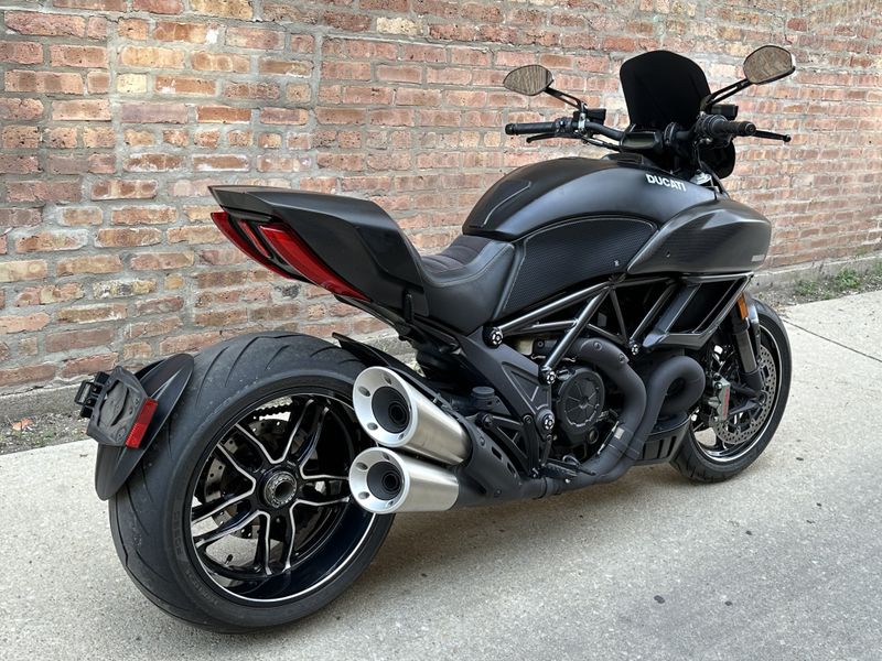 2015 Ducati Diavel Titanium   in a black exterior color. Motoworks Chicago 312-738-4269 motoworkschicago.com 
